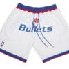 Bullets White Shorts