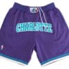 Charlotte Hornets Shorts PURPLE Shorts
