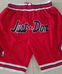 Chicago Bulls 1997-1998 Shorts Red All Stitched