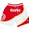 Hawks White Red Shorts
