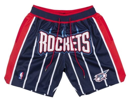 Houston Rockets Shorts Navy Shorts All Stitched