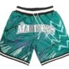 Mariners Sublimated Shorts Teal