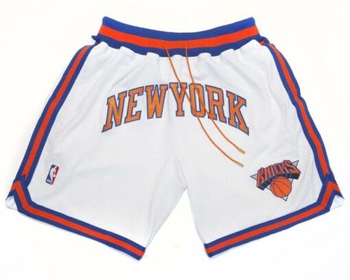New York White Shorts All Stitched