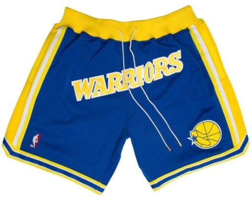 Warriors Shorts Blue All Stitched