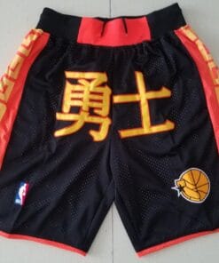 Warriors Shorts Chinese New Year Shorts All Stitched