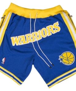 Warriors Shorts Royal All Stitched