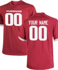 Custom Arkansas Razorback Jersey College Style Football Style 2