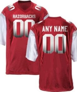 Custom Arkansas Razorback Football Jersey College Style Football Jersey Style 1