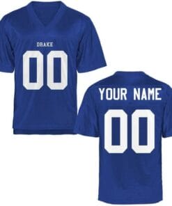 Drake Bulldogs Custom Jersey Football Blue