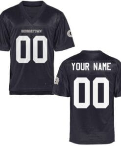 Georgetown Hoyas Custom Jersey Football Black
