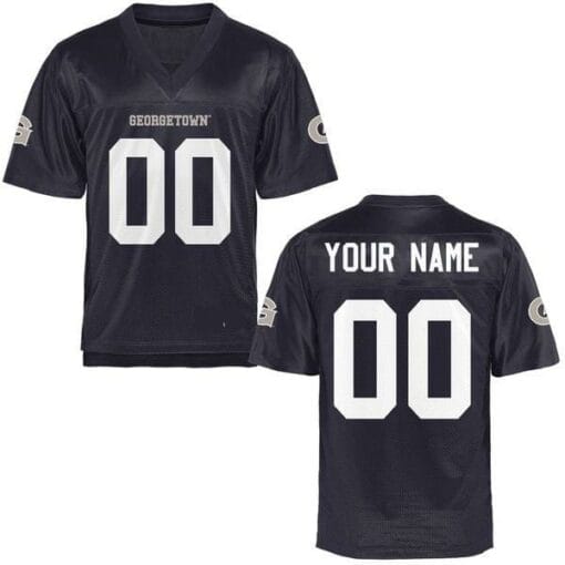 Georgetown Hoyas Custom Jersey Football Black