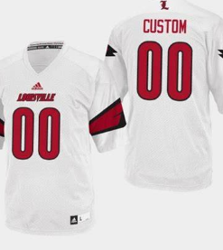 Louisville Cardinals Jersey Custom College Football White