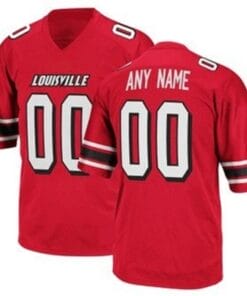Custom Louisville Cardinals Jersey College Football Style 4