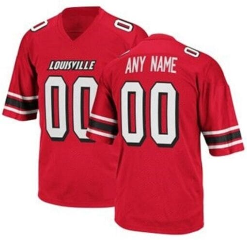 Custom Louisville Cardinals Jersey College Football Style 4