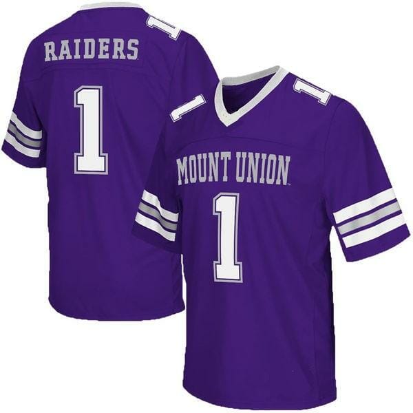 Mount Union Custom Jersey Purple Football NCAA