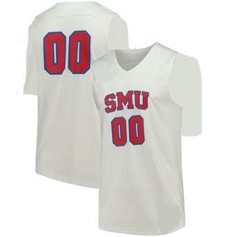 SMU Mustangs Custom Jersey Football Style 1