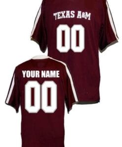 Custom Texas A&M Aggies Jersey Football Jersey Style 1