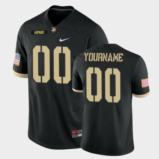 Custom Army Football Jersey - Army Black Knights Custom Name and Number Black College Football Game Jersey