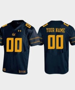 Custom California Golden Bears Jersey Name and Number Replica Football Under Armour Navy Jersey