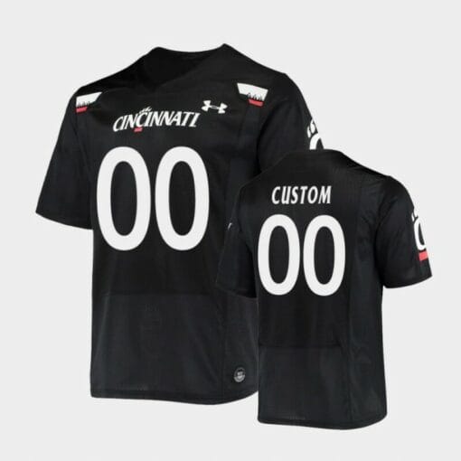 Custom Cincinnati Bearcats Jersey Name and Number Black Under Armour Replica Football Jersey
