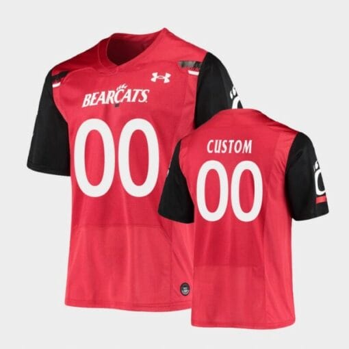 Custom Cincinnati Bearcats Jersey Name and Number Red Under Armour Replica Football Jersey