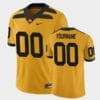 Custom Iowa Hawkeyes Jersey Name and Number Gold College Football Alternate Game Jersey
