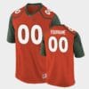 Custom Miami Hurricanes Jersey Name and Number Orange Replica College Football Jersey