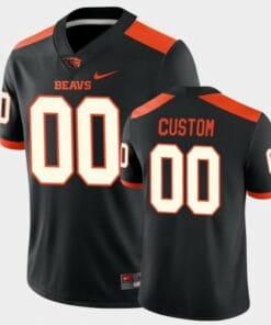 Custom Oregon State Beavers Jersey Name and Number Black College Football Game Jersey