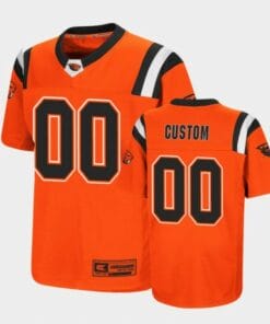Custom Oregon football Jersey - Oregon State Beavers Name and Number Orange Replica College Football Jersey