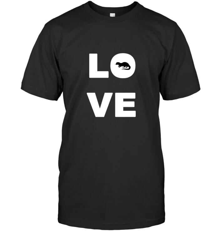 Otter Love T Shirt Unisex Short Sleeve Classic Tee