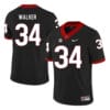 Georgia Bulldogs #34 Herchel Walker Jersey Black NCAA College Football