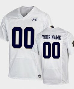 Notre Dame Personalized Jersey Name Number Football Jersey White