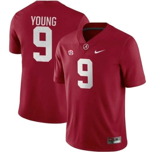 New Alabama Crimson Tide #9 Bryce Young Jersey Football Game Jerseys - Crimson