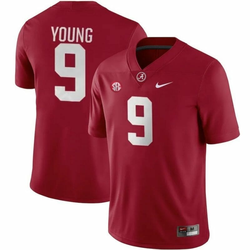 New Alabama Crimson Tide #9 Bryce Young Jersey Football Game Jerseys - Crimson