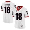 Georgia Bulldogs #18 Jt Daniels Jersey NCAA College Football White