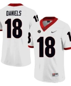 Georgia Bulldogs #18 Jt Daniels Jersey NCAA College Football White