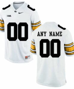 Iowa Hawkeyes Jersey Custom Name and Number College Football Jersey White