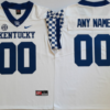 Custom Kentucky Football Jersey Name and Number Football Jersey White