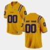 LSU Football Jersey Custom Name and Number NCAA Football Jerseys Yellow