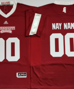 Custom Mississippi State Bulldogs Jersey Name and Number Football Jersey Red