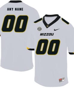 Custom Missouri Tigers Jersey Name and Number College Football Jersey White