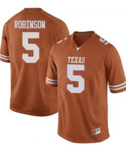 Texas Longhorns #5 Bijan Robinson Jersey College Football Orange