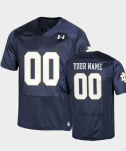 Custom Notre Dame Football Jersey Name Number Football Jersey Navy