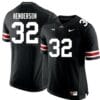 Ohio State Buckeyes #32 TreVeyon Henderson Jersey Football Black