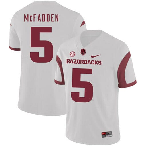 Arkansas Razorbacks #5 Darren McFadden Jersey College Football White