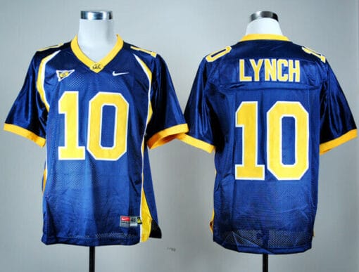 California Golden Bears #10 Marshawn Lynch Jersey Football Blue