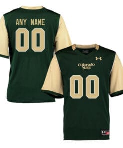 Colorado State Rams Custom Jersey Name And Number College Football Green