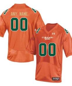 Custom Colorado State Rams Jersey Name And Number College Football Orange