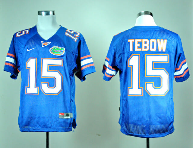 Florida Gators #15 Tim Tebow Jersey Royal Blue NCAA College Football