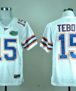 Florida Gators #15 Tim Tebow Jersey White NCAA College Football